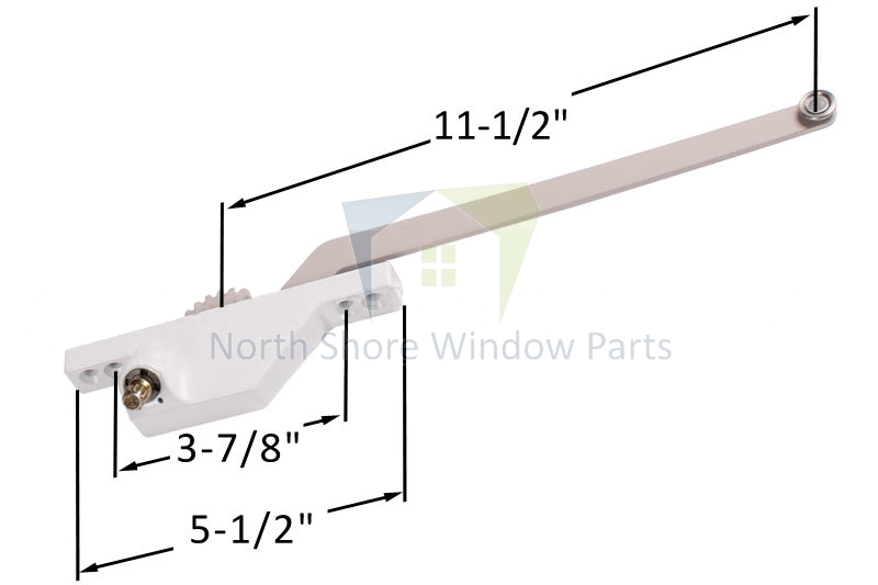 Single-Arm-Casement-Window-Operator-Roto-Gear-11.5-Left-Truth-Hardware-23.01.32.001-1