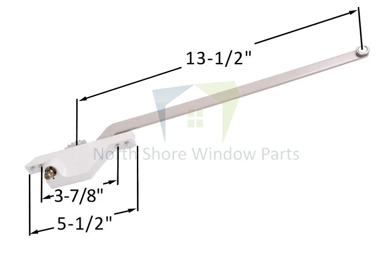 Single-Arm-Casement-Window-Operator-Roto-Gear-13.5-Front-Mount-Left-1