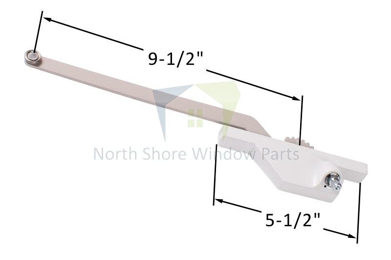 Single-Arm-Casement-Window-Operator-Roto-Gear-9.5-Arm-Rear-Mount-Right-Truth-Hardware-23
